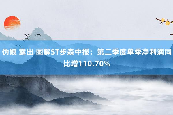 伪娘 露出 图解ST步森中报：第二季度单季净利润同比增110.70%
