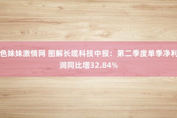 色妹妹激情网 图解长缆科技中报:第二季度单季净利润同比增32.84%