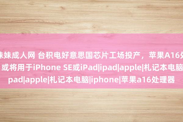 色妹妹成人网 台积电好意思国芯片工场投产，苹果A16处理器启动一丝量产，或将用于iPhone SE或iPad|ipad|apple|札记本电脑|iphone|苹果a16处理器