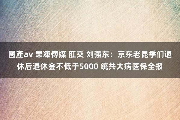 國產av 果凍傳媒 肛交 刘强东：京东老昆季们退休后退休金不低于5000 统共大病医保全报